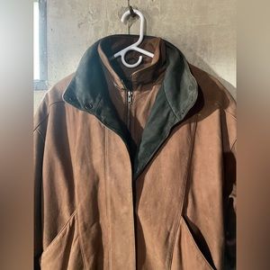 Genuine Leather Jacket - Brown
